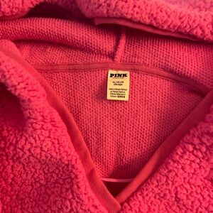 PINK Victoria's Secret Pink vneck  Sweater with Fleece Lining